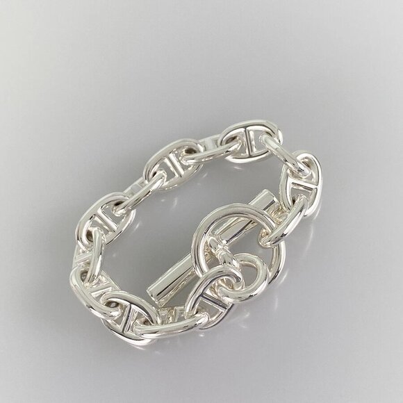 HERMES Chaine d'Ancre MM Silver Bracelet - Picture 8 of 15